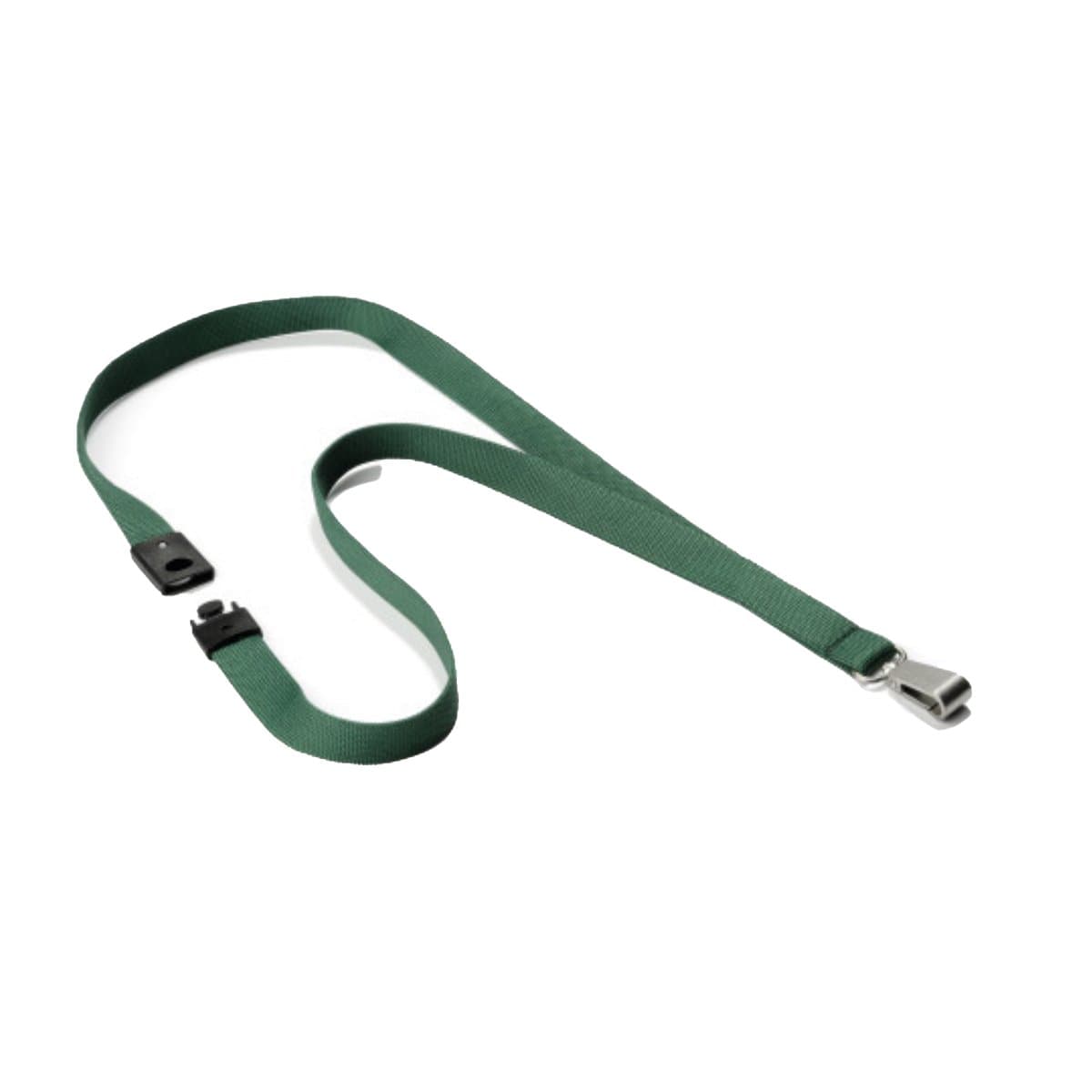 Durable Textile Lanyard 15 mm, Dark Green