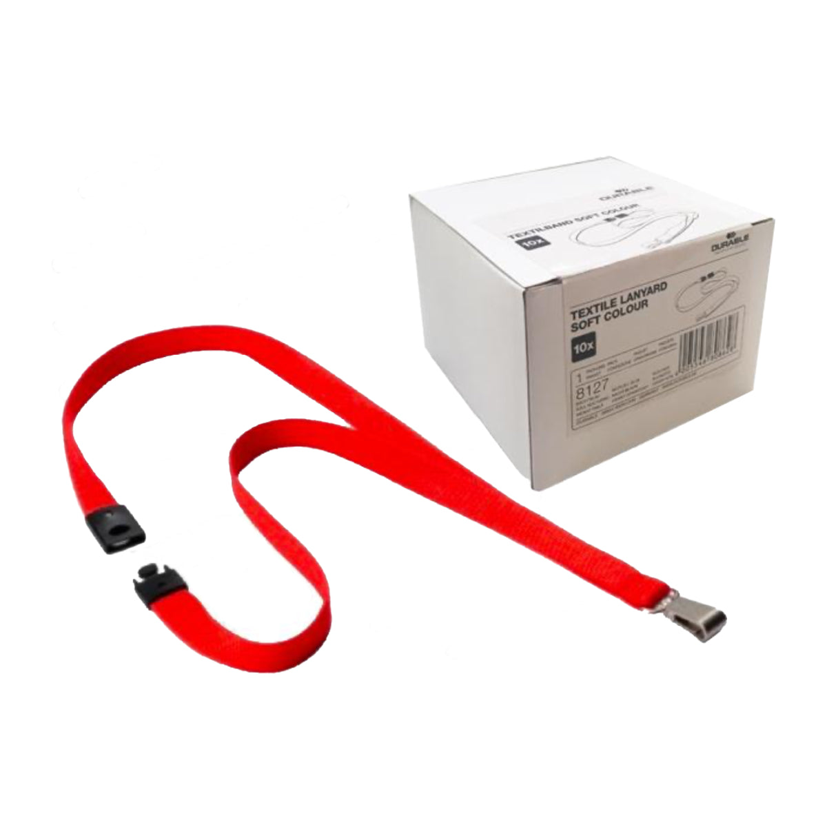 Durable Textile Lanyard 15 mm, Coral