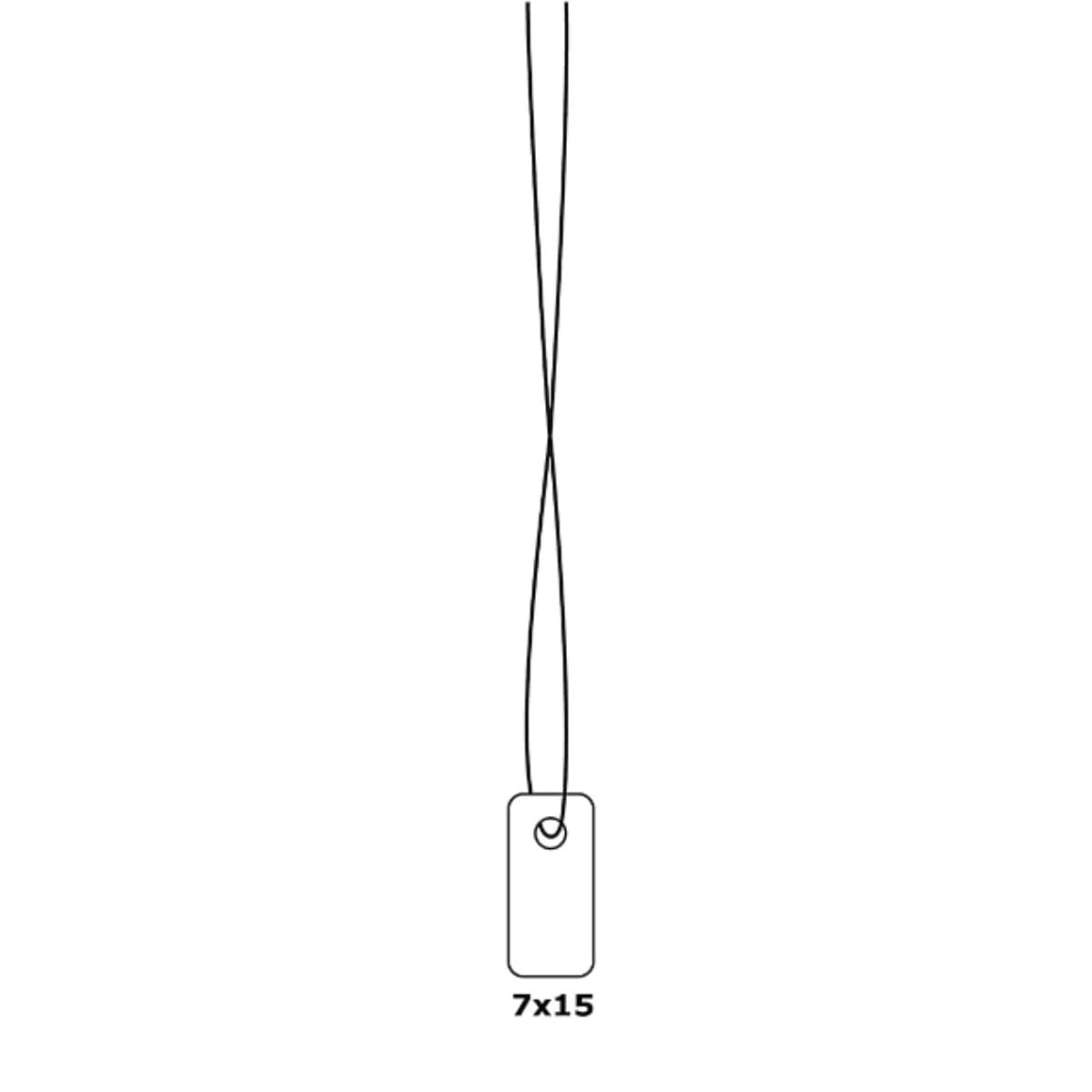 Herma Merchandise Tags with String, 7 x 15 mm, White