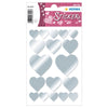 Herma Decor Stickers HEARTS, 2 sheets/pack, Silver