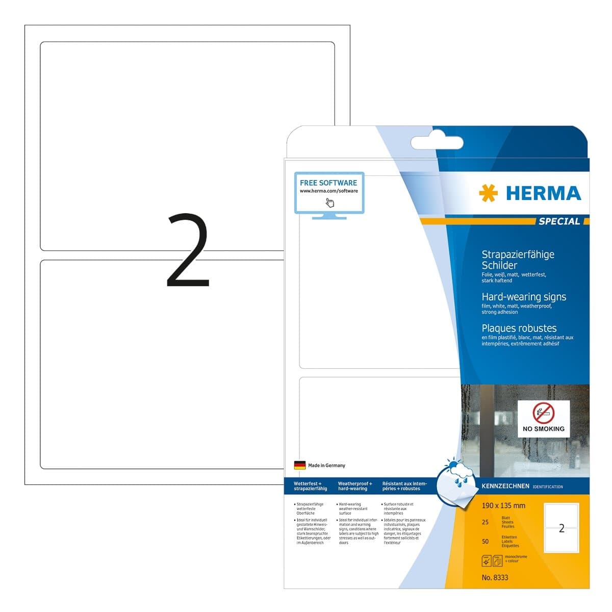 Printable Labels Straight Corner - Stationery and Office Supplies ...