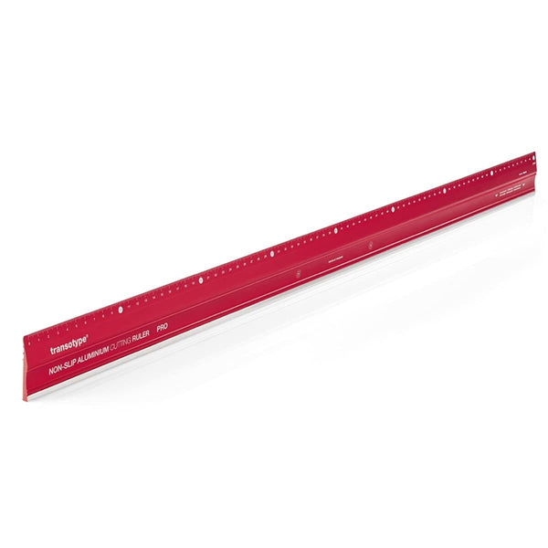 Transotype Non-Slip Aluminum Cutting Ruler Pro 30cm with steel-cut ...