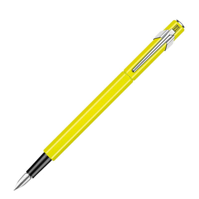 CARAN d'ACHE 849 Fountain Pen Metal, M nib, Fluo Yellow