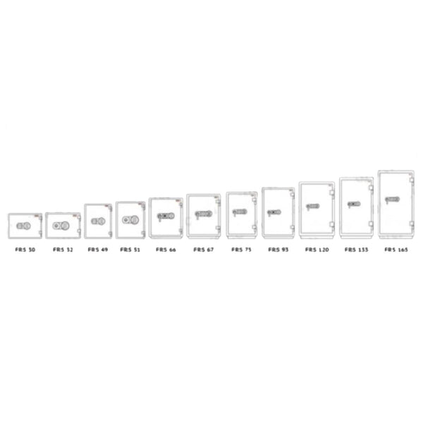 Valberg FRS-120 KL Fire Resistant Safe, 2 Key Locks, White - Office ...