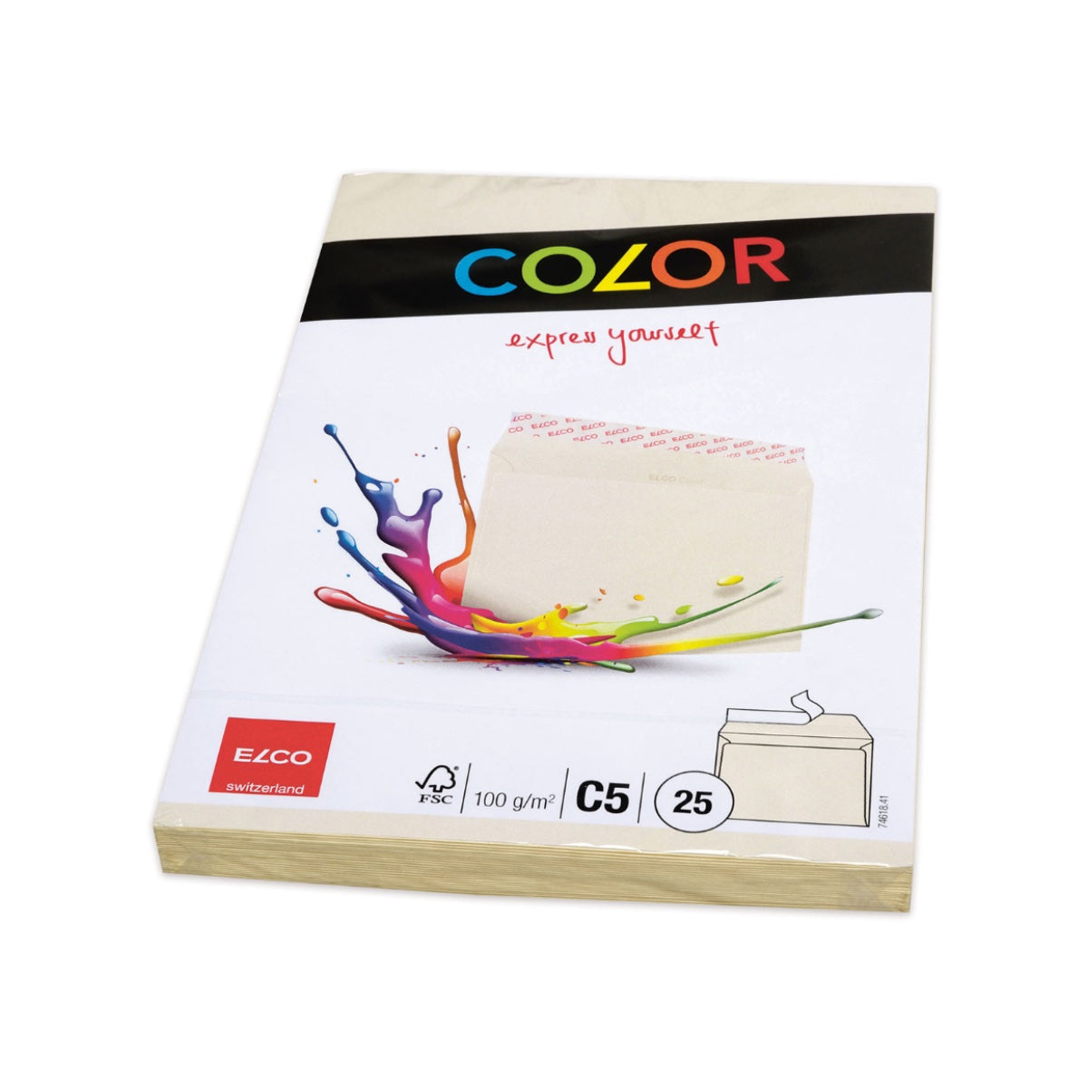 Elco Color Envelope C5, 6.4 x 9", 100g, 25/pack, Beige