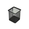 Partner Metal Mesh Pen Holder, Square, Black