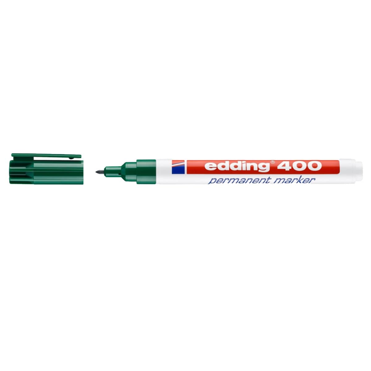 edding 400 Permanent Marker, 1mm Bullet Tip, Green