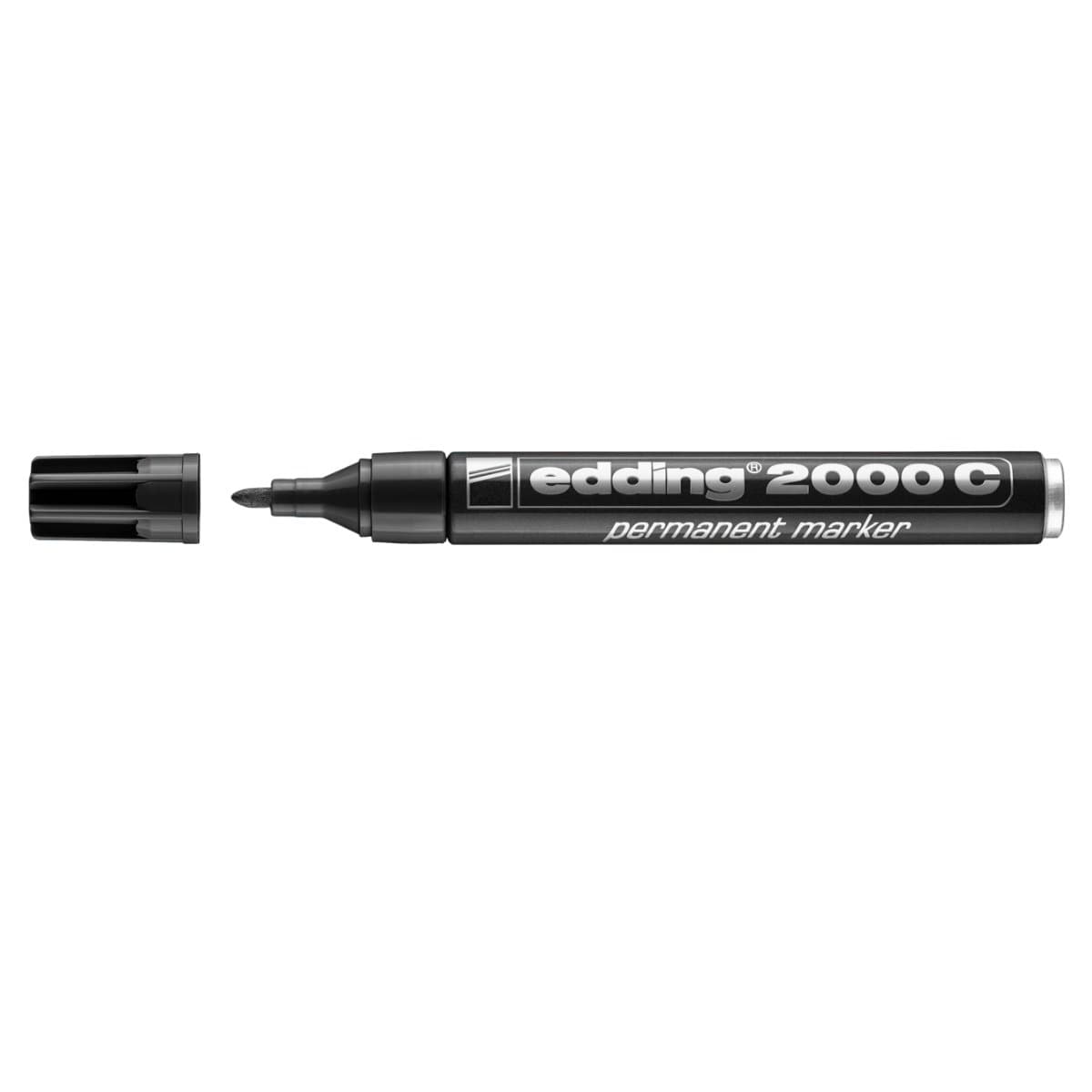 edding 2000C Permanent Marker, 1.5-3mm Bullet Tip, Black