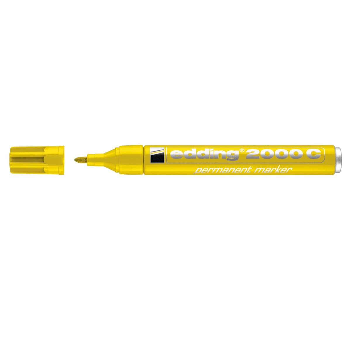 edding 2000C Permanent Marker, 1.5-3mm Bullet Tip, Yellow
