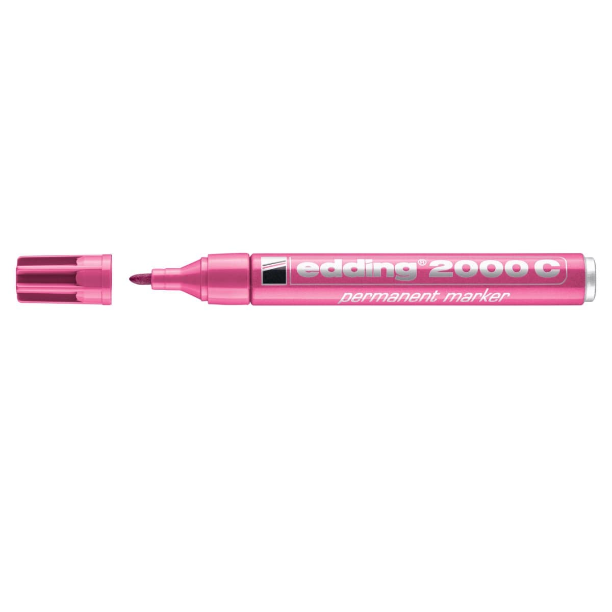 edding 2000C Permanent Marker, 1.5-3mm Bullet Tip, Pink