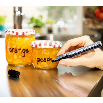 edding 2200C Permanent Marker, 1-5mm Chisel Tip, Yellow