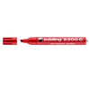 edding 2200C Permanent Marker, 1-5mm Chisel Tip, Red