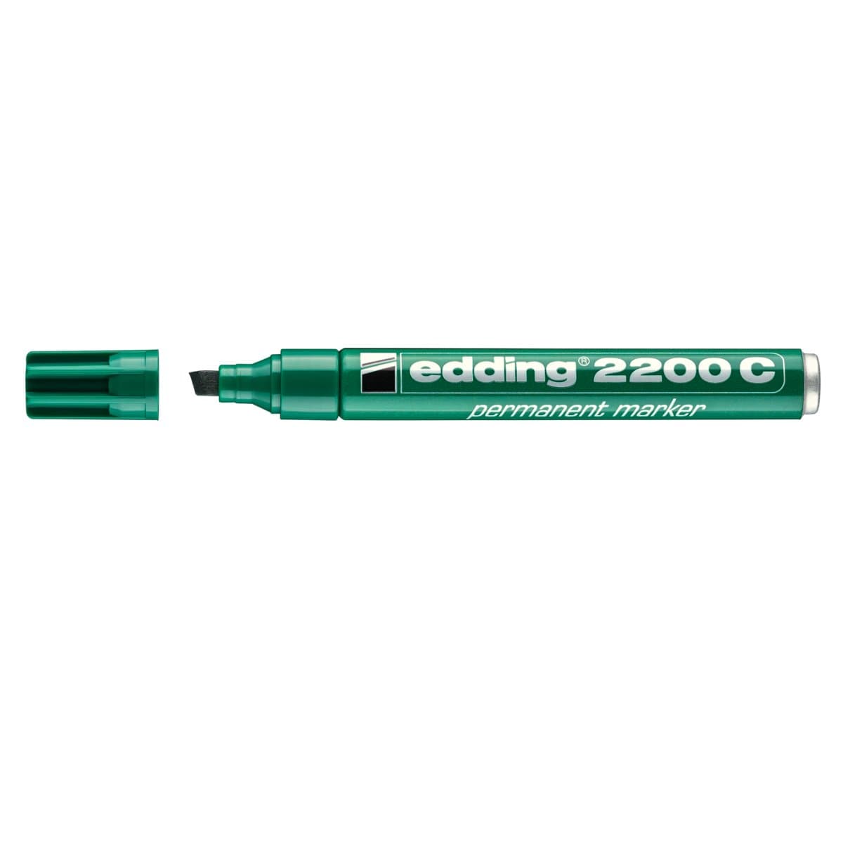 edding 2200C Permanent Marker, 1-5mm Chisel Tip, Green