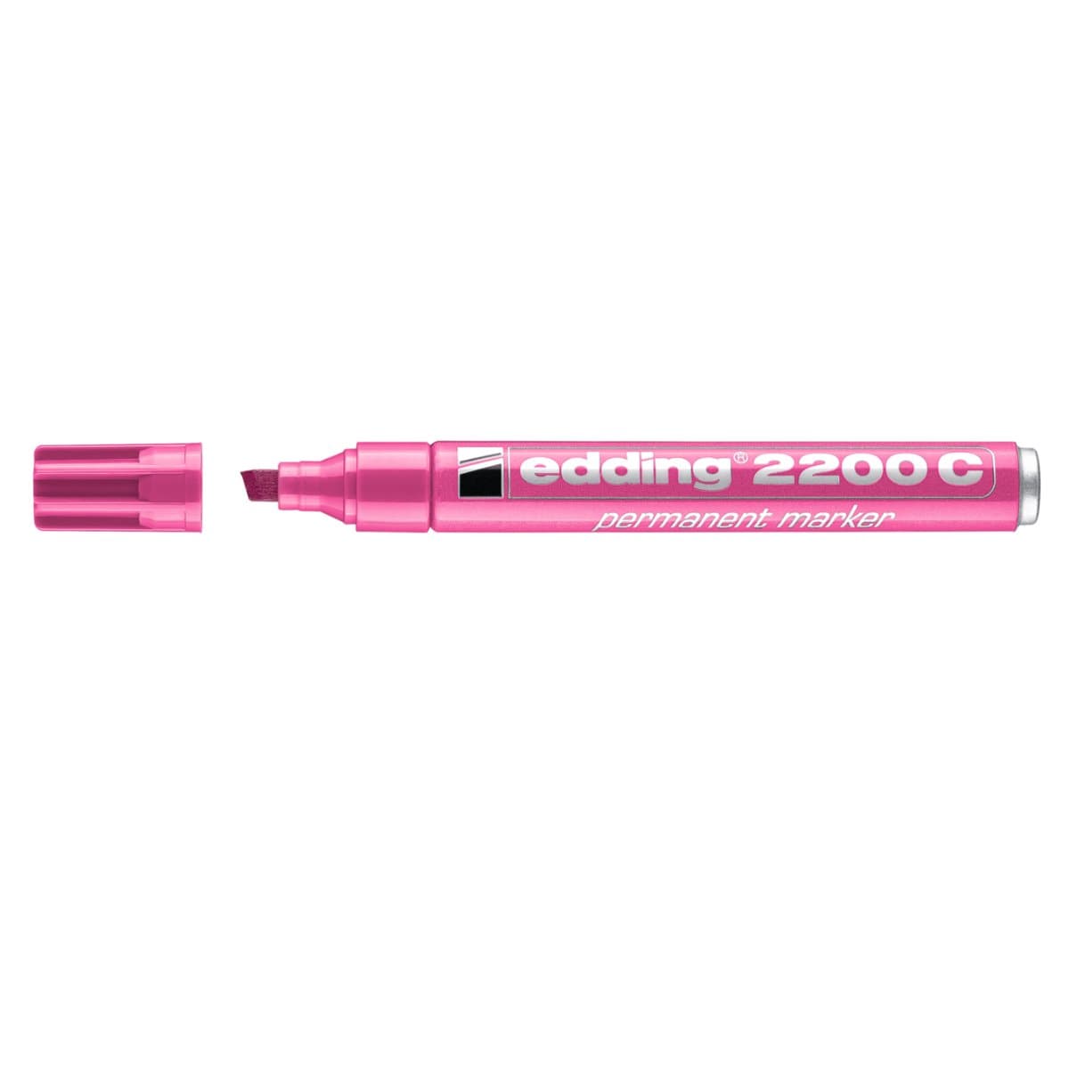 edding 2200C Permanent Marker, 1-5mm Chisel Tip, Pink