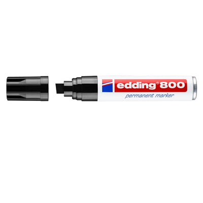 edding 800 Permanent Marker, 4-12mm Chisel Tip, Black