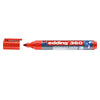edding 360 Whiteboard/Flipchart Marker, 1.5-3mm Bullet Tip, Red