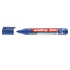 edding 360 Whiteboard/Flipchart Marker, 1.5-3mm Bullet Tip, Blue