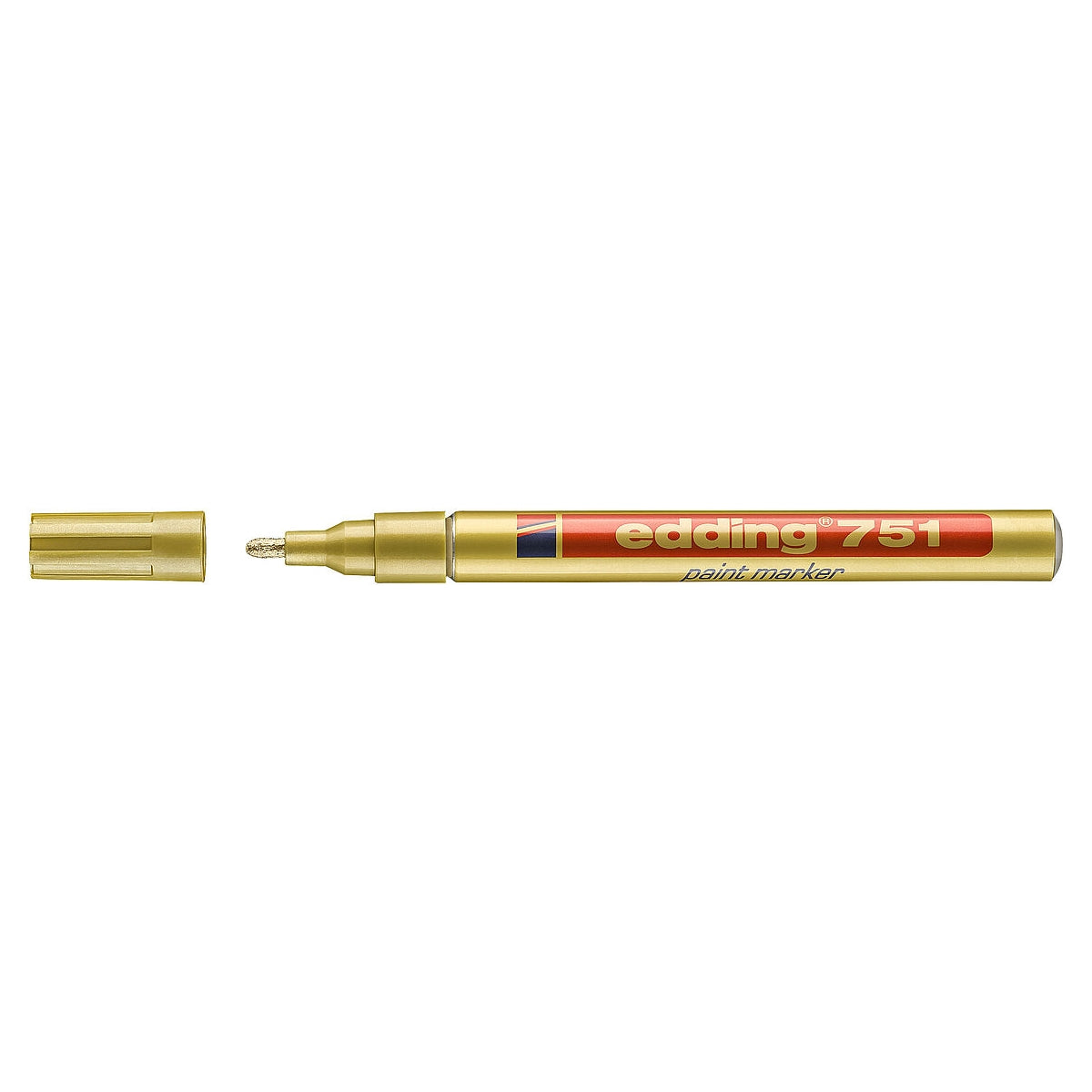 edding 751 Paint Marker, 1-2mm Bullet Tip, Gold