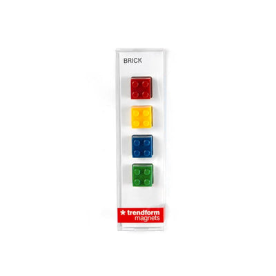 Trendform Magnets BRICK, Set of 4, Assorted Colors