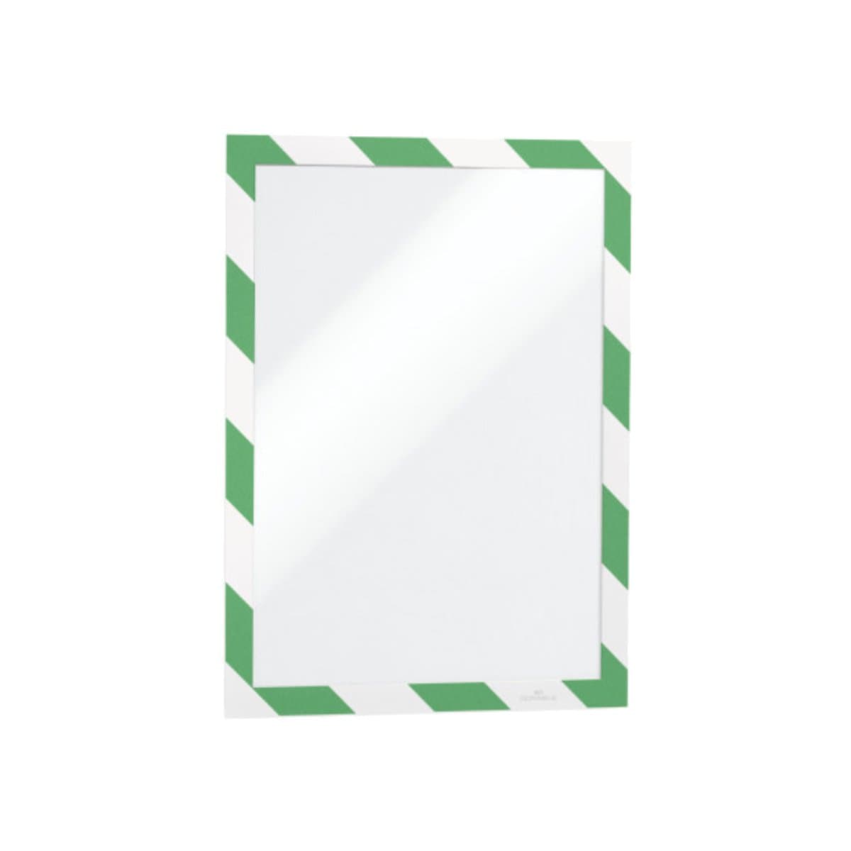 Durable DURAFRAME Security, Self-Adhesive Magnetic Frame A4, 2/pack, Green/White