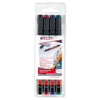 edding 141 F Permanent Multi-Marker Set Fine, 0.6mm , 4/pack