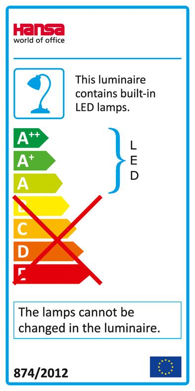 HANSA Flexible Desk Lamp LED VARIO Plus, Champagne