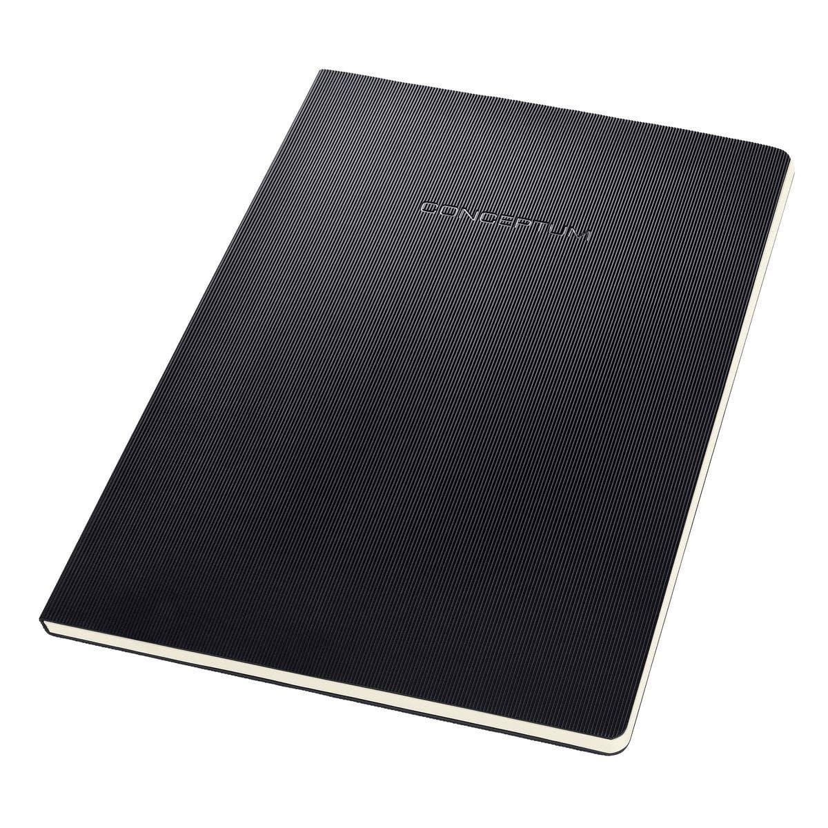 Sigel Notepad CONCEPTUM A4, Softcover, Lined, Black