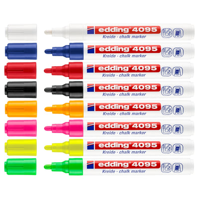 edding 4095 Chalk Marker, 2-3mm Bullet Tip, White