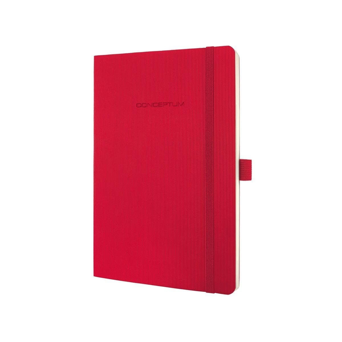 Sigel Notebook CONCEPTUM A5, Softcover, Lined, Red