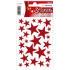 Herma Magic Stickers STARS, Assorted Sizes, 27/pack, Glitter Red