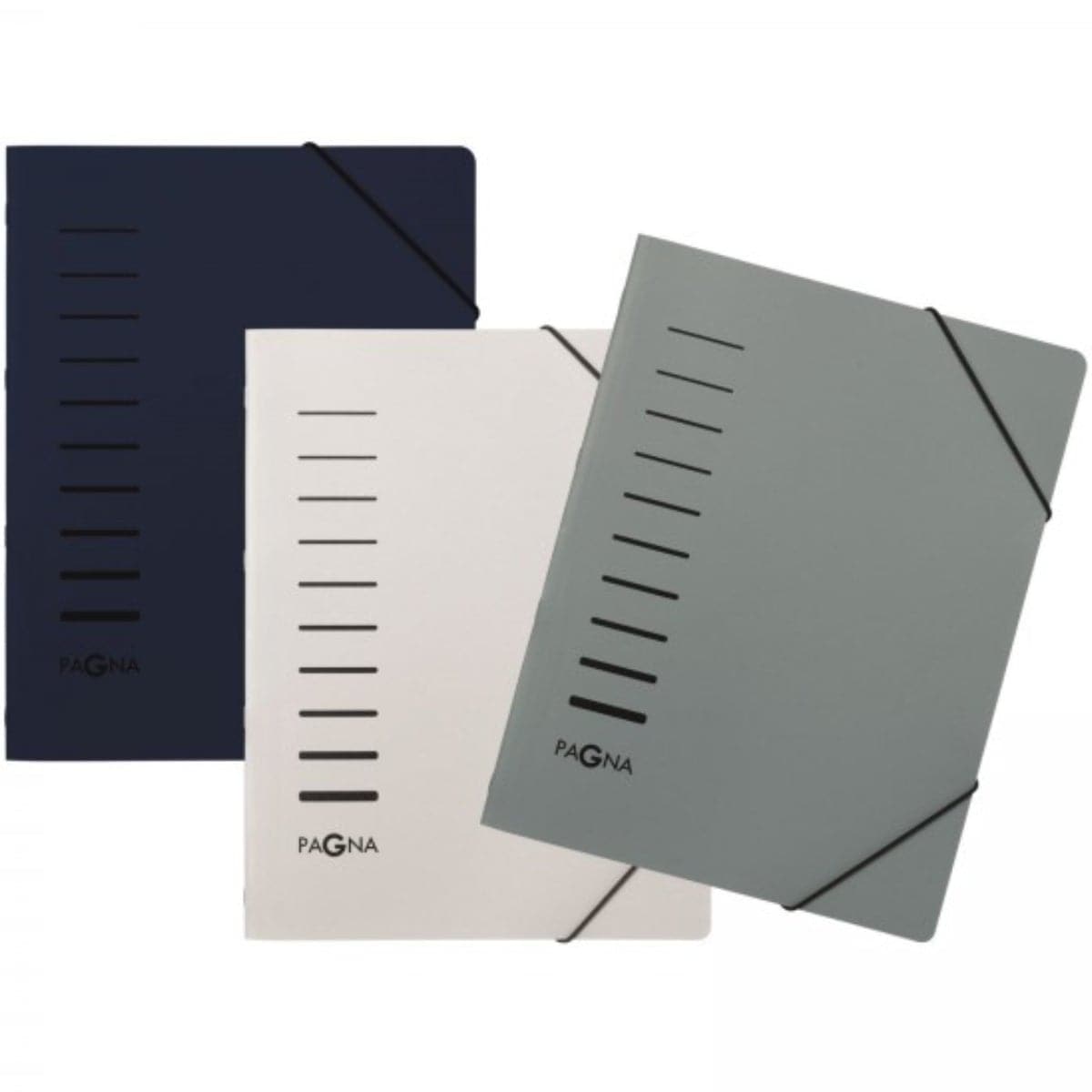 Pagna Folder A4, 6 compartments, with elastic fastener, PP, Assorted Colors