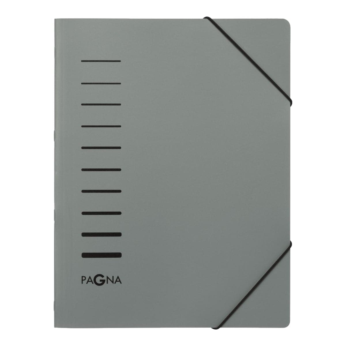 Pagna Folder A4, 6 compartments, with elastic fastener, PP, Assorted Colors