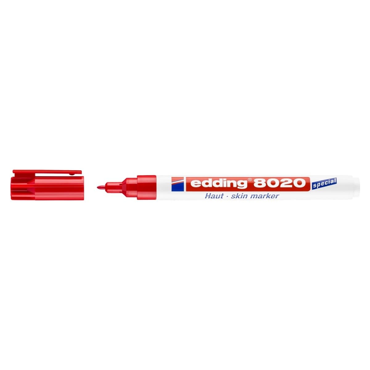 edding 8020 Skin Marker, 1mm Bullet Tip, Red