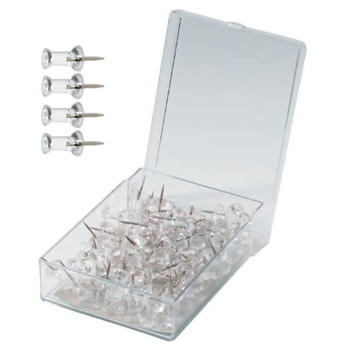 Push Pins, 100/pack, Clear