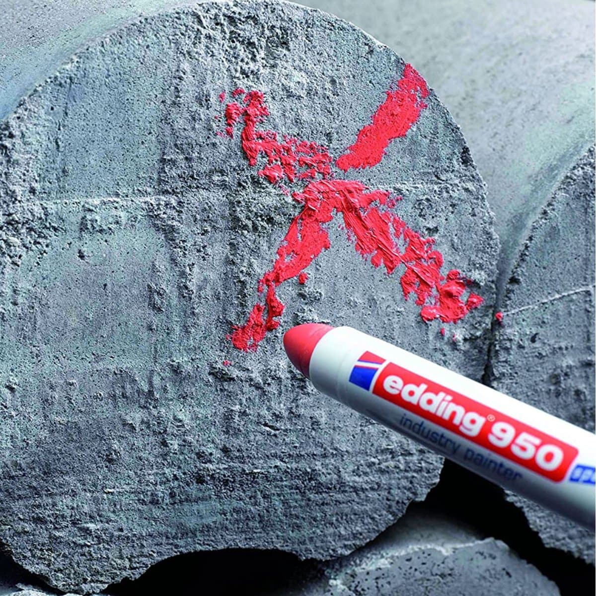 edding 950 Industry Painter, 10mm Bullet Tip, Yellow