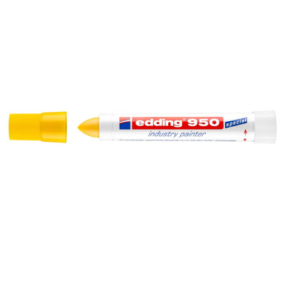 edding 950 Industry Painter, 10mm Bullet Tip, Yellow