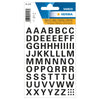 Herma Vario Sticker Letters A-Z, 10mm, weatherproof film, 1sheet/pack, Black