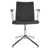 Topstar CUBE Swivel Visitor Meeting Chair with armrests, Fabric Anthrazite