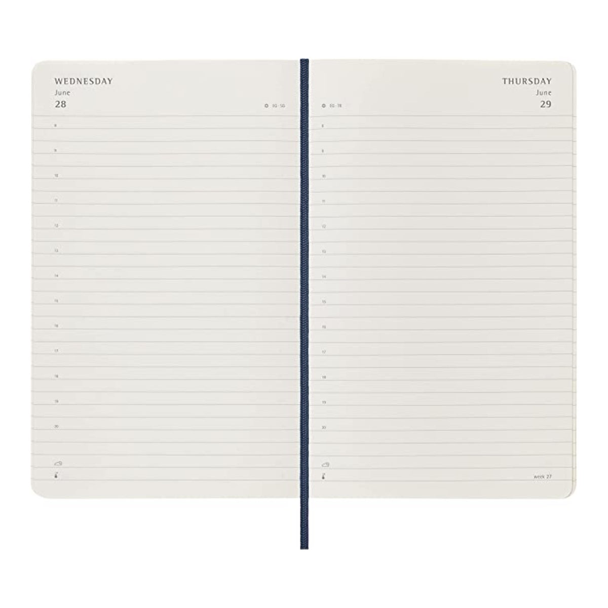 MOLESKINE 2026 Daily Diary/Planner A5, 13 x 21 cm, softcover, Sapphire Blue