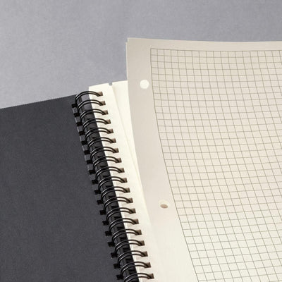 Sigel Spiral Notepad CONCEPTUM A4, Hardcover, Graph- ruled, Black