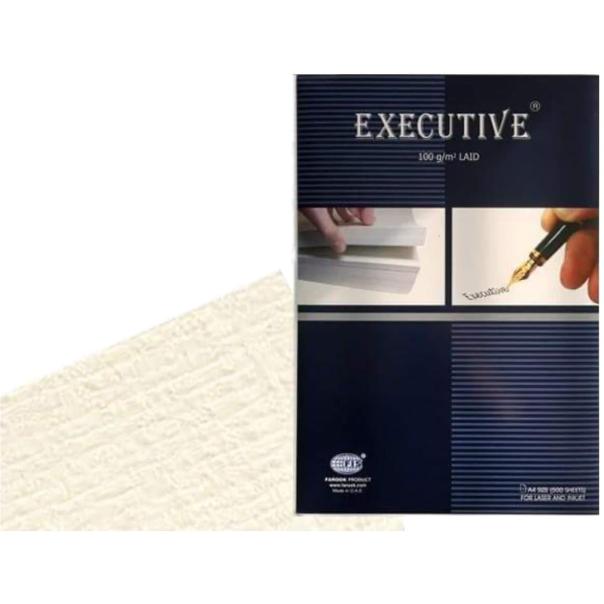 FIS Executive Laid Bond Paper A4, 100gsm, 500sheets/box, Off-White