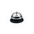 FIS Counter Call Bell for Reception, Medium 8.5 x 5.5 cm, Black/Steel