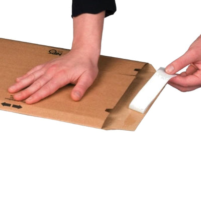 NIPS Safe-Well Rigid Cardboard Envelope, C4 250x353 mm, Brown