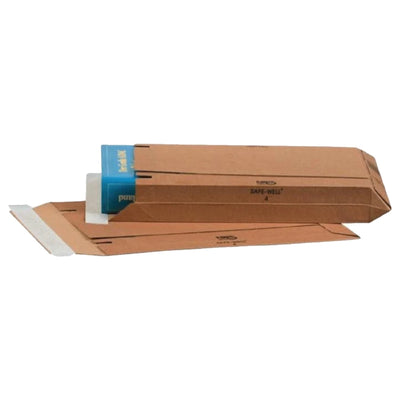 NIPS Safe-Well Rigid Cardboard Envelope, C4 250x353 mm, Brown