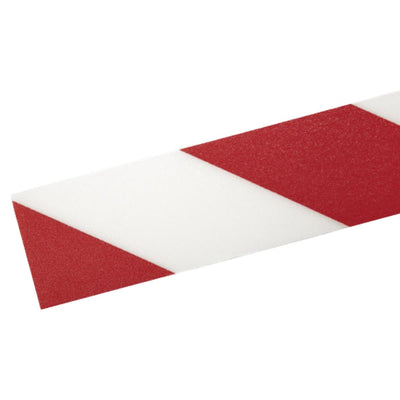 Durable DURALINE strong self-adhesive permanent signal marking Tape, 50mm x 30m, Red/White