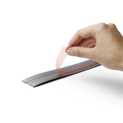 Durable DURAFIX Self-Adhesive Magnetic Clip Strip, 5m/roll, Black