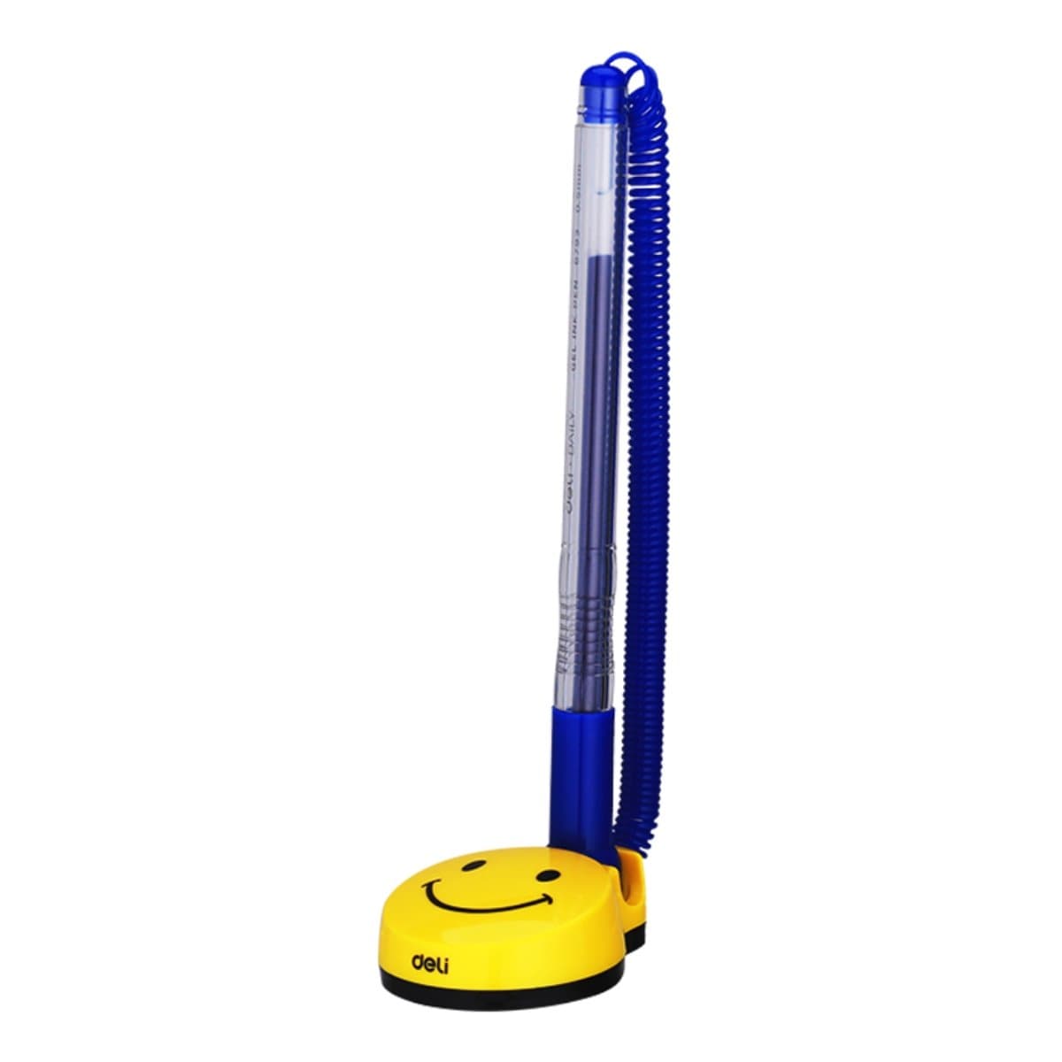 deli Desk Pen Gel SMILEY, 0.5mm, Yellow/Blue