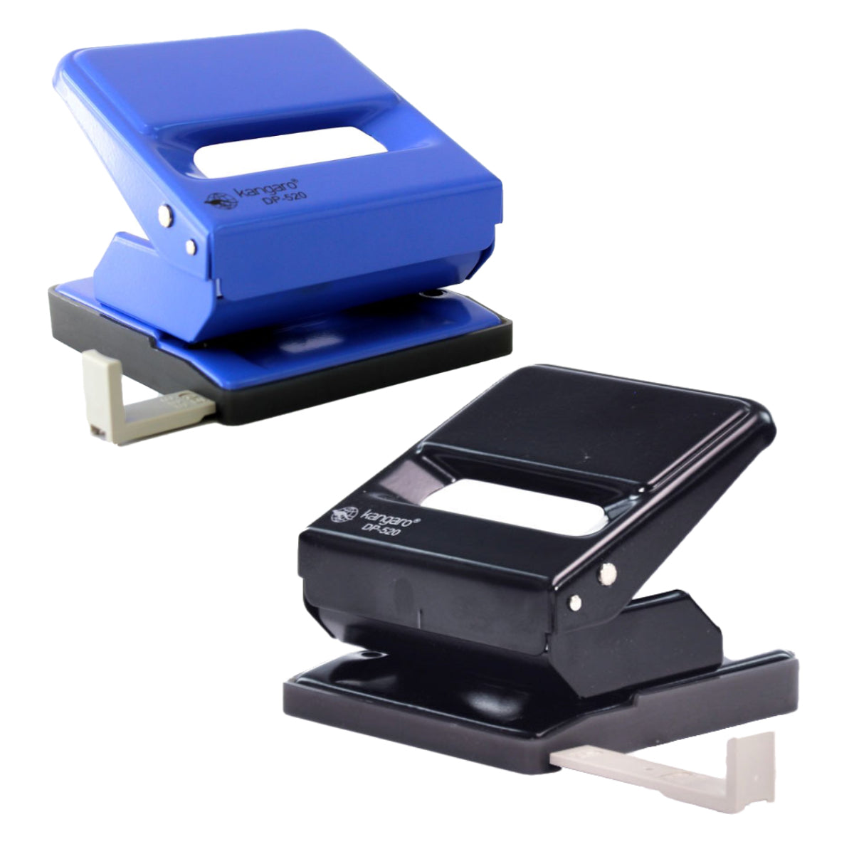 Kangaro 2 Hole Puncher DP-520, 25 Sheets Capacity, Assorted Colors