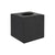 Konrad S. Tissue Box Cover, cube 13 x 13 x 13cm, PU Leather, Black