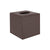 Konrad S. Tissue Box Cover, cube 13 x 13 x 13cm, PU Leather, Brown